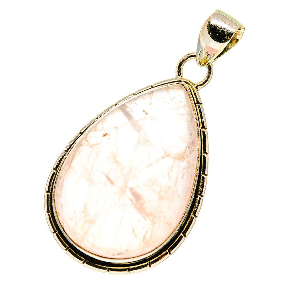 Rose Quartz Pendants handcrafted by Ana Silver Co - PD3252
