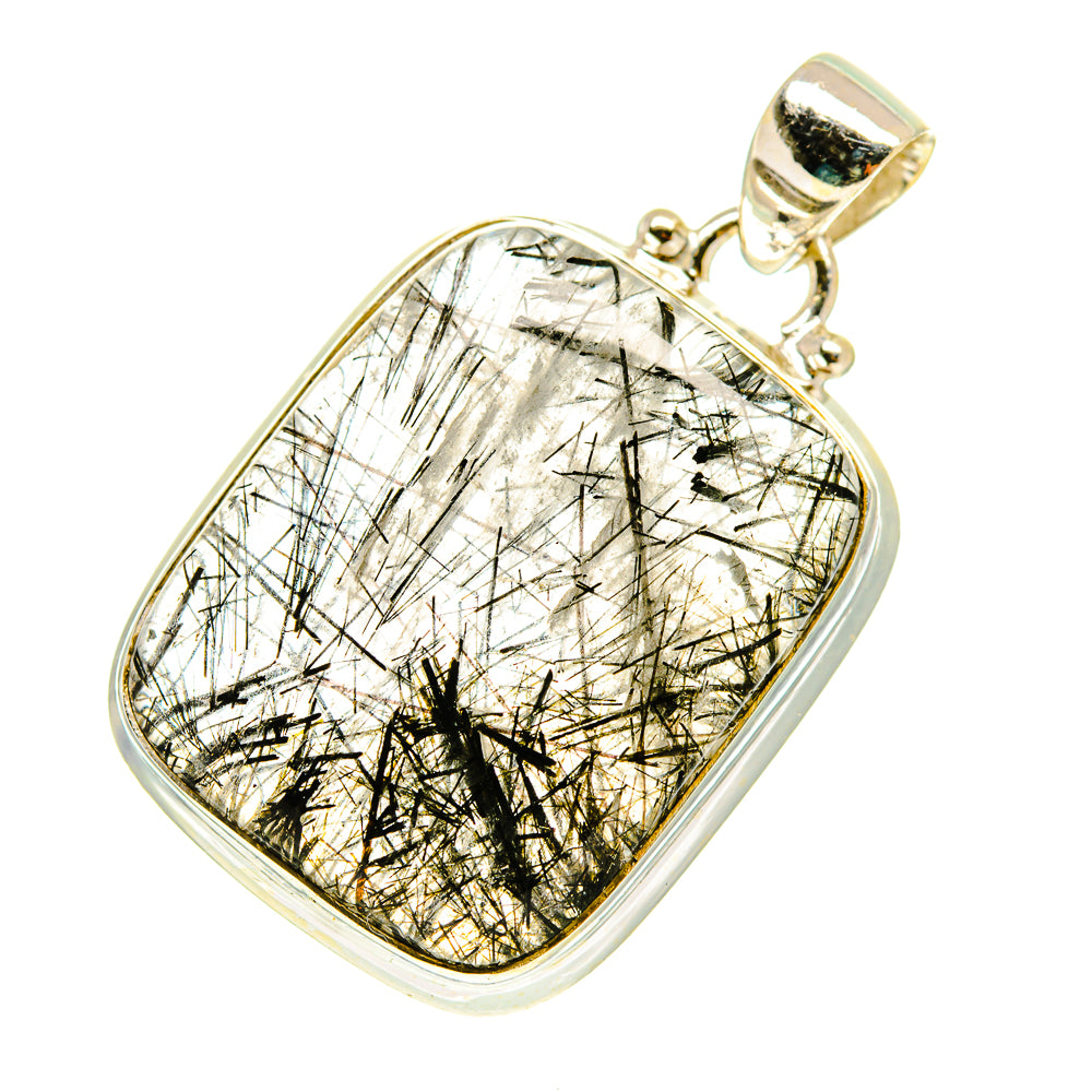 Tourmalinated Quartz Pendants handcrafted by Ana Silver Co - PD3253