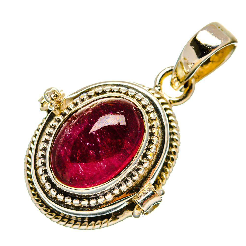 Pink Tourmaline Pendants handcrafted by Ana Silver Co - PD32538 - Photo 2