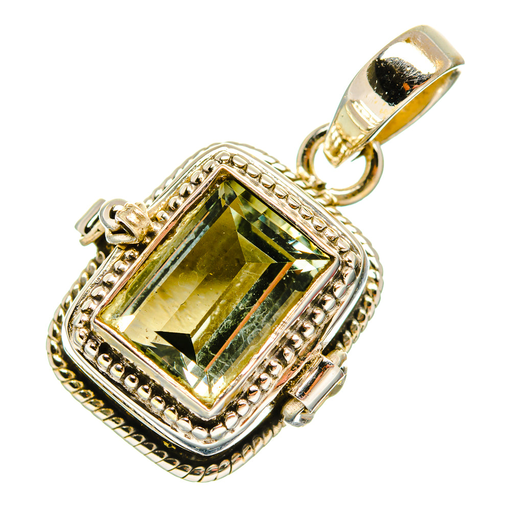 Green Amethyst Pendants handcrafted by Ana Silver Co - PD32540 - Photo 2