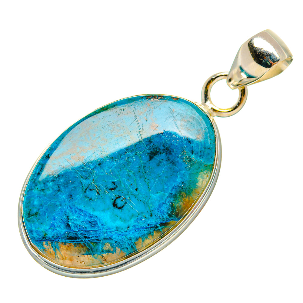 Chrysocolla Pendants handcrafted by Ana Silver Co - PD32552 - Photo 2
