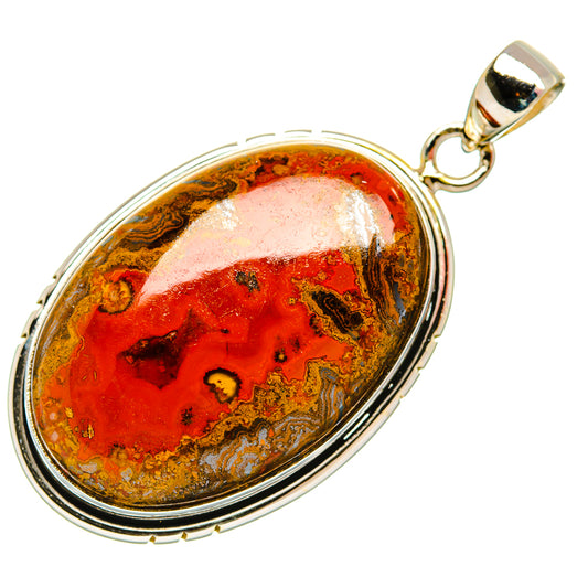 Moroccan Agate Pendants handcrafted by Ana Silver Co - PD32555 - Photo 2