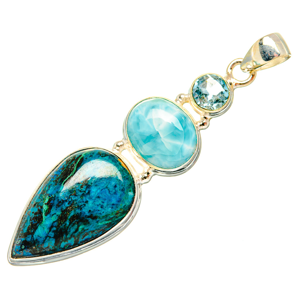 Shattuckite Pendants handcrafted by Ana Silver Co - PD32561 - Photo 2