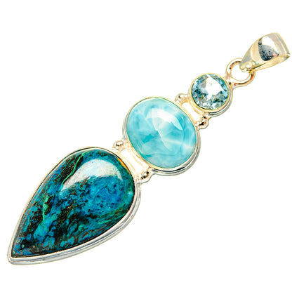 Shattuckite Pendants handcrafted by Ana Silver Co - PD32561 - Photo 2