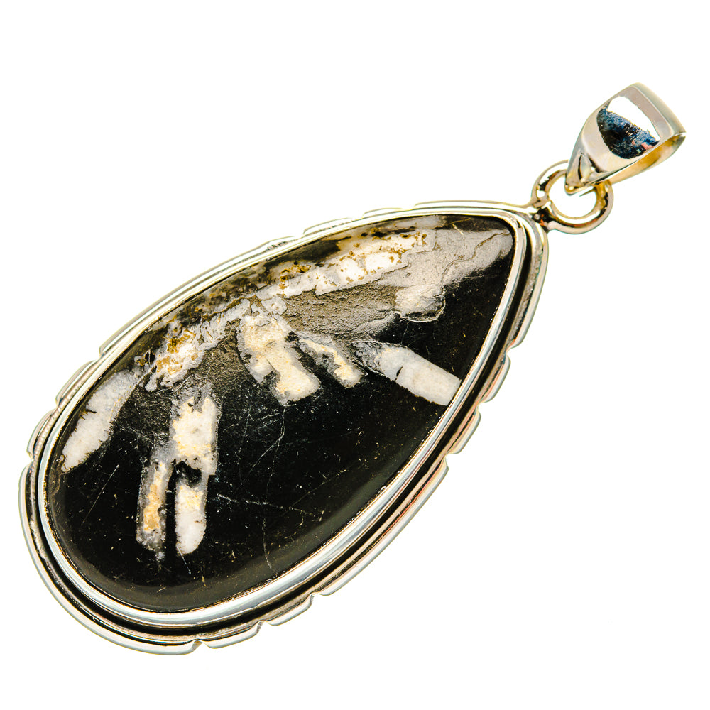 Chrysanthemum Stone Pendants handcrafted by Ana Silver Co - PD32564 - Photo 2