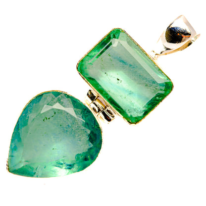 Green Fluorite Pendants handcrafted by Ana Silver Co - PD32579 - Photo 2