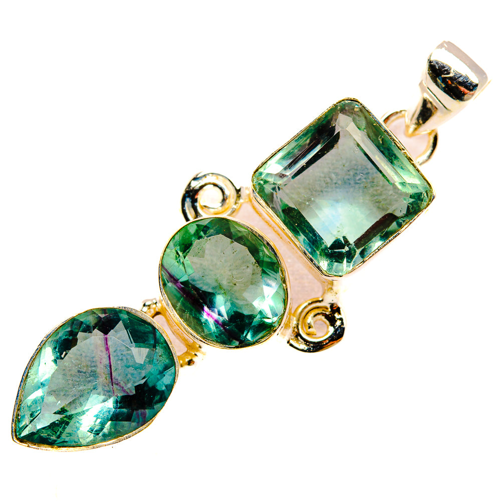 Green Fluorite Pendants handcrafted by Ana Silver Co - PD32584 - Photo 2