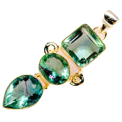 Green Fluorite Pendants handcrafted by Ana Silver Co - PD32584 - Photo 2
