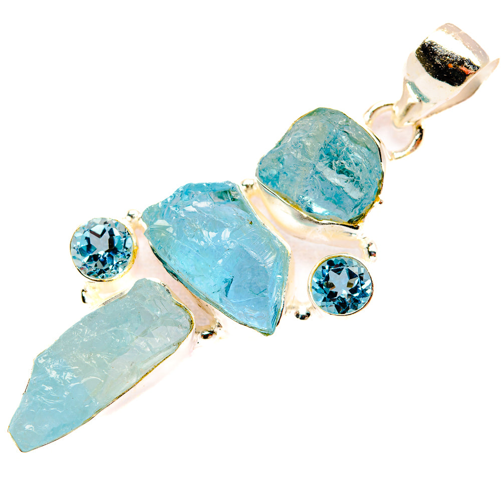Aquamarine Pendants handcrafted by Ana Silver Co - PD32585 - Photo 2