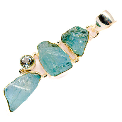Aquamarine Pendants handcrafted by Ana Silver Co - PD32593 - Photo 2