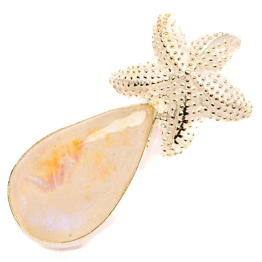 Rainbow Moonstone Pendants handcrafted by Ana Silver Co - PD32595 - Photo 2