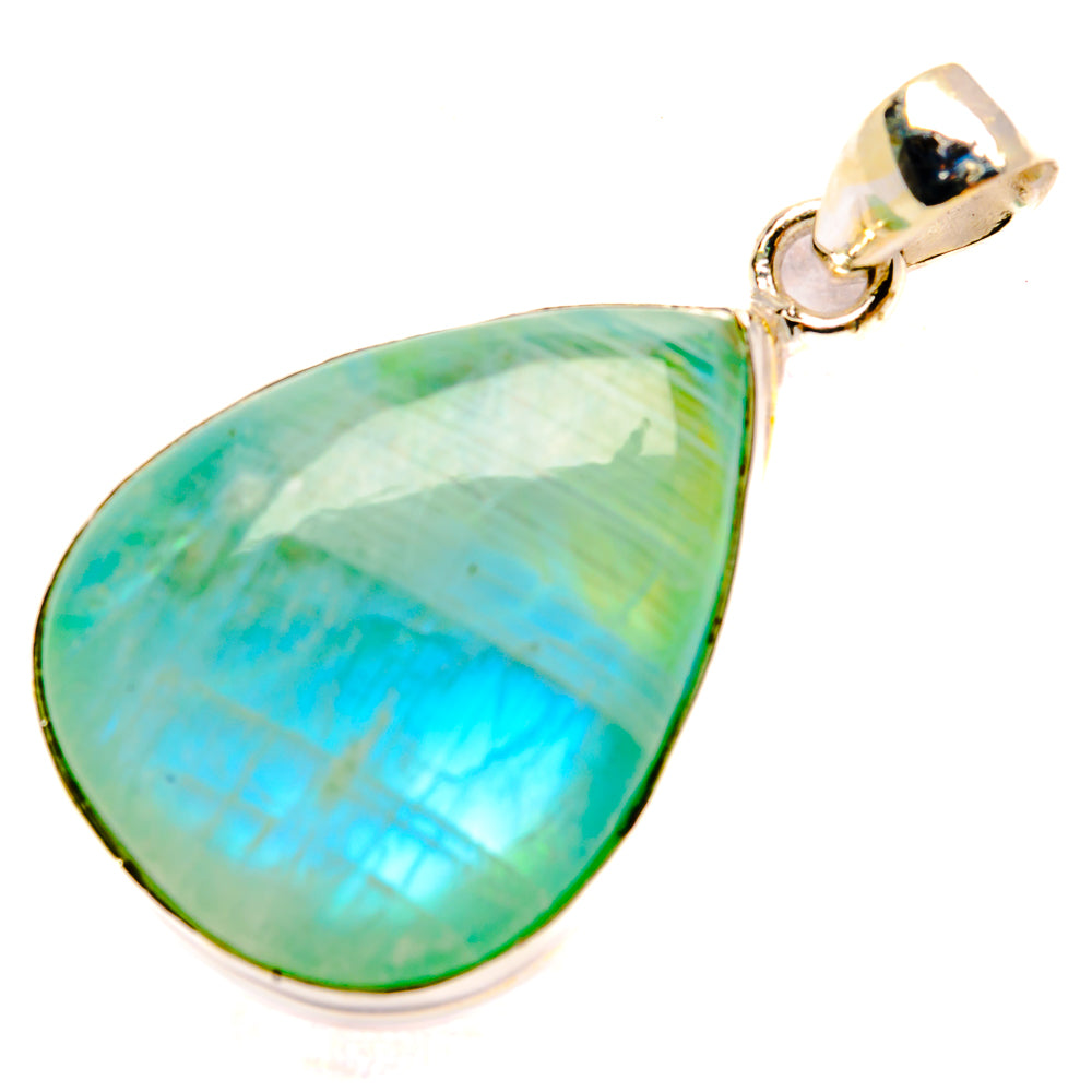 Green Moonstone Pendants handcrafted by Ana Silver Co - PD32607 - Photo 2