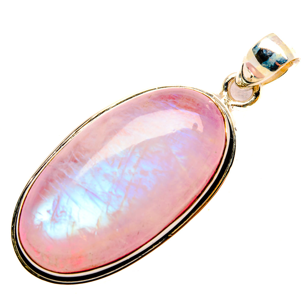 Pink Moonstone Pendants handcrafted by Ana Silver Co - PD32608 - Photo 2