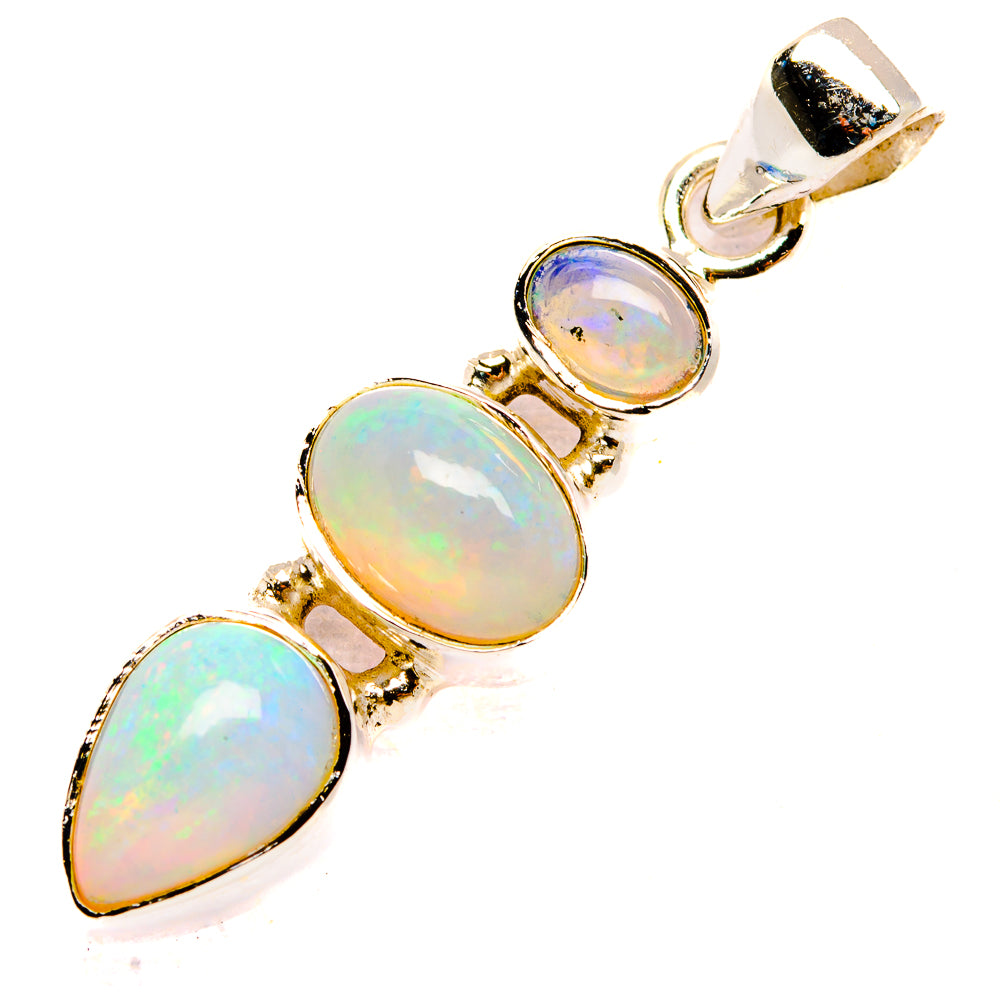 Ethiopian Opal Pendants handcrafted by Ana Silver Co - PD32617 - Photo 2