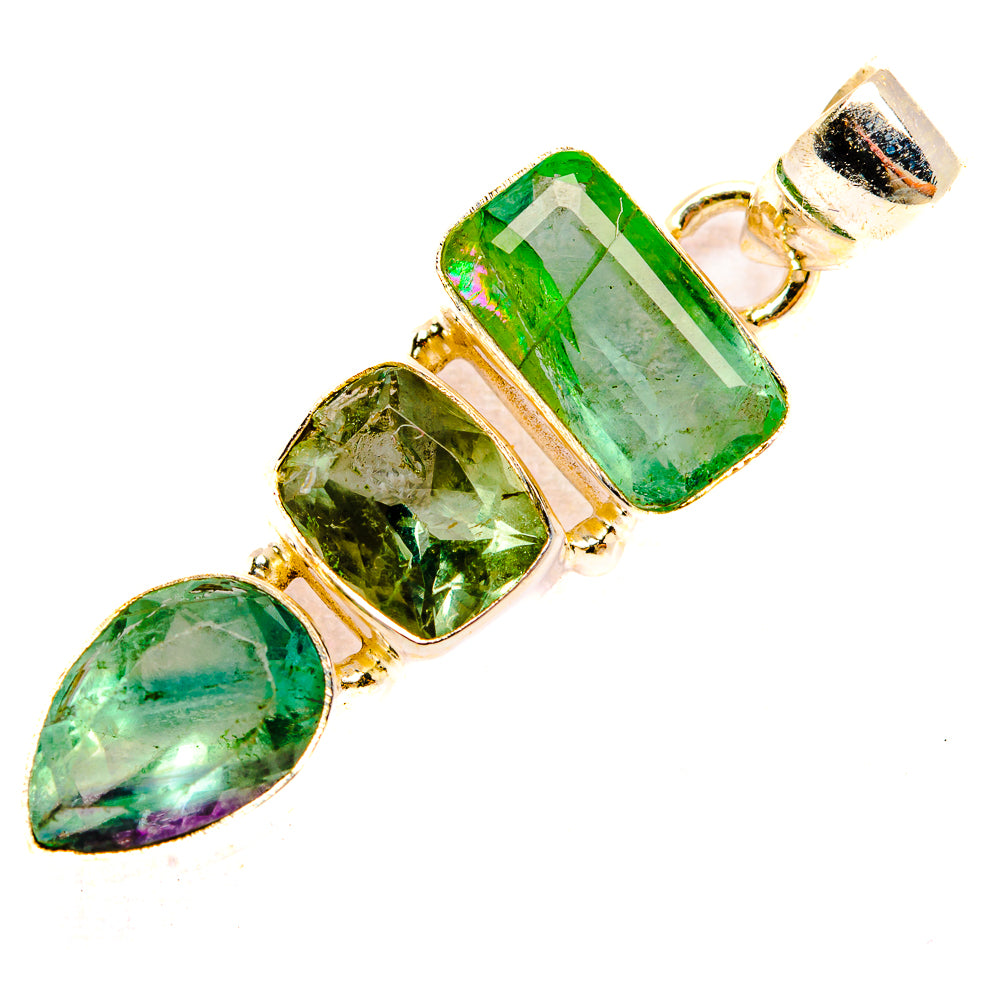 Green Fluorite Pendants handcrafted by Ana Silver Co - PD32619 - Photo 2