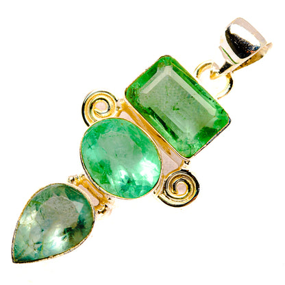 Green Fluorite Pendants handcrafted by Ana Silver Co - PD32620 - Photo 2