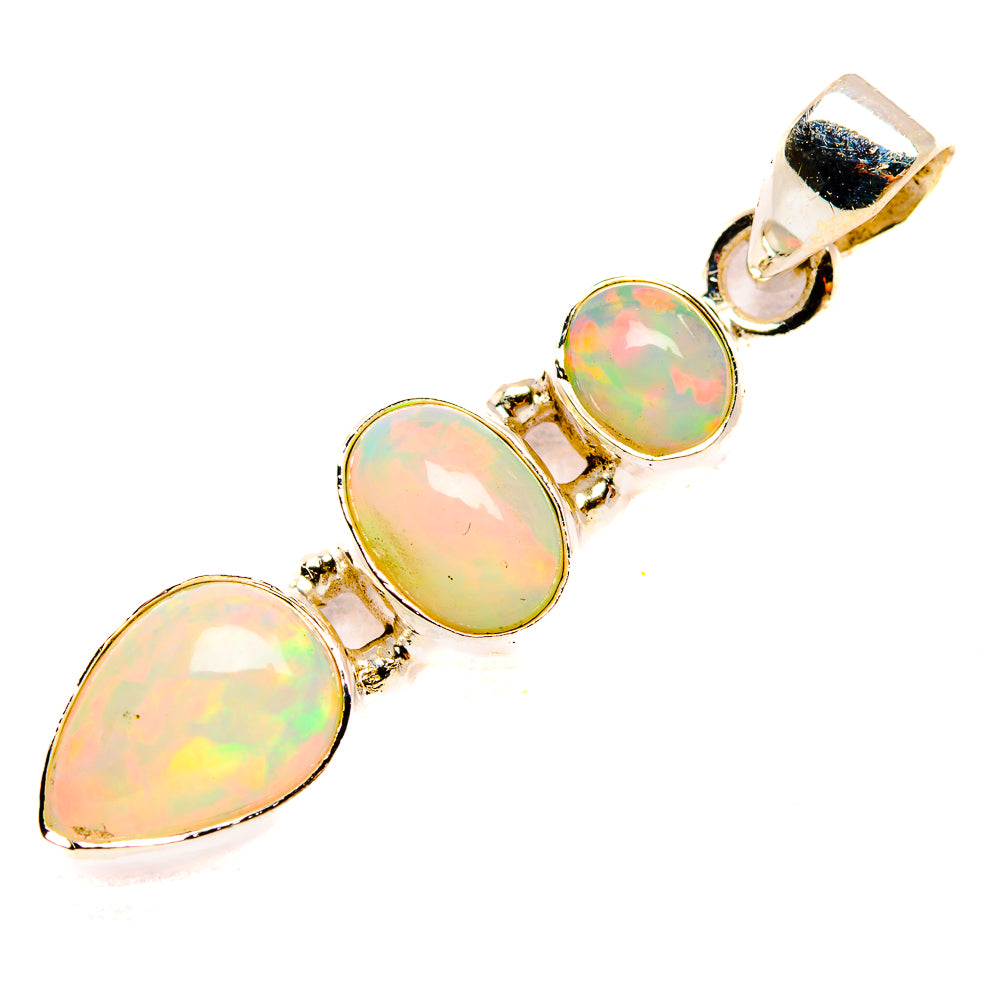 Ethiopian Opal Pendants handcrafted by Ana Silver Co - PD32624 - Photo 2