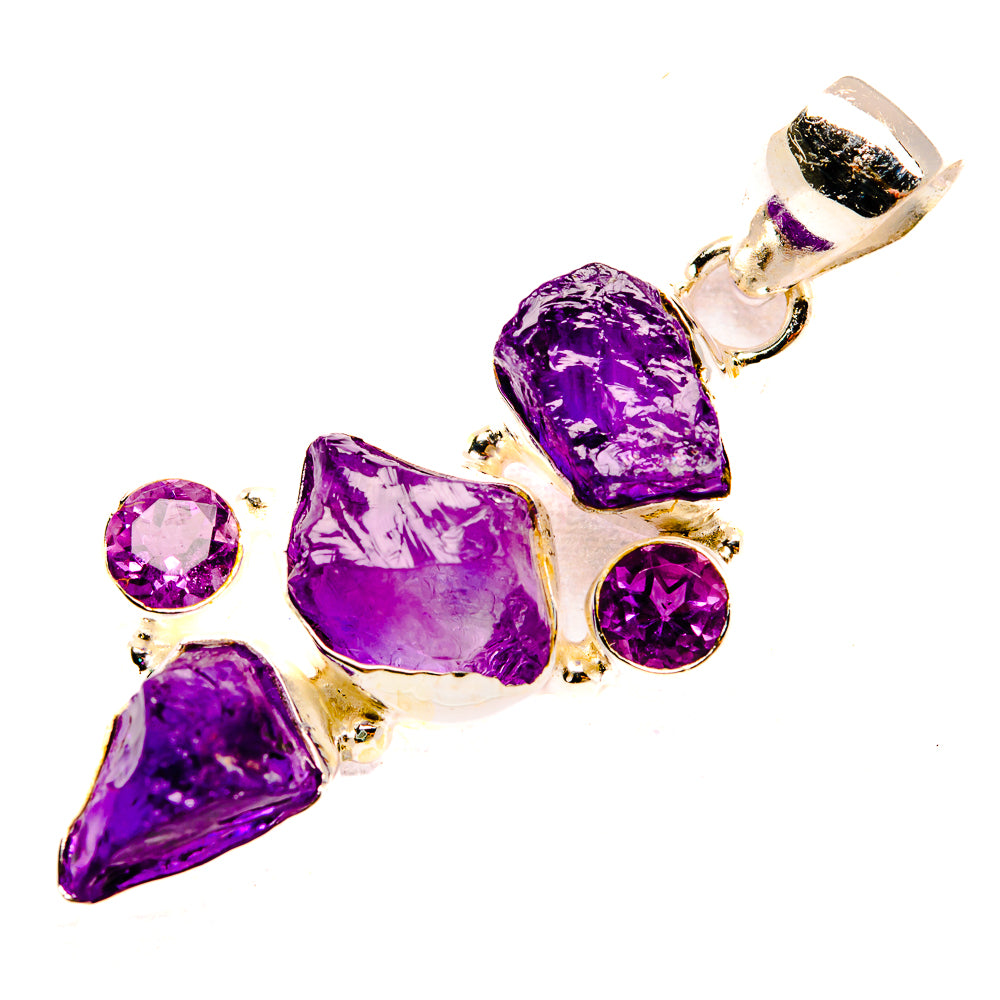 Amethyst Pendants handcrafted by Ana Silver Co - PD32628 - Photo 2