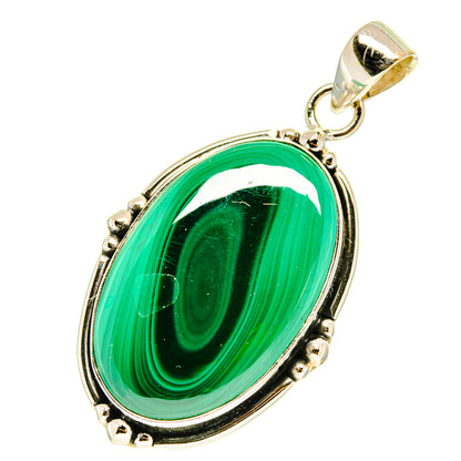 Malachite Pendants handcrafted by Ana Silver Co - PD3263