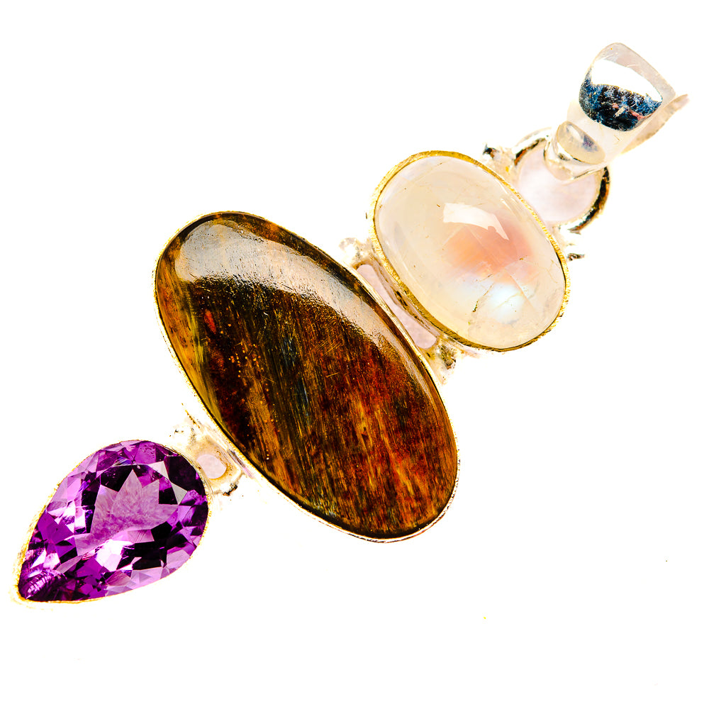 Golden Pietersite Pendants handcrafted by Ana Silver Co - PD32635 - Photo 2