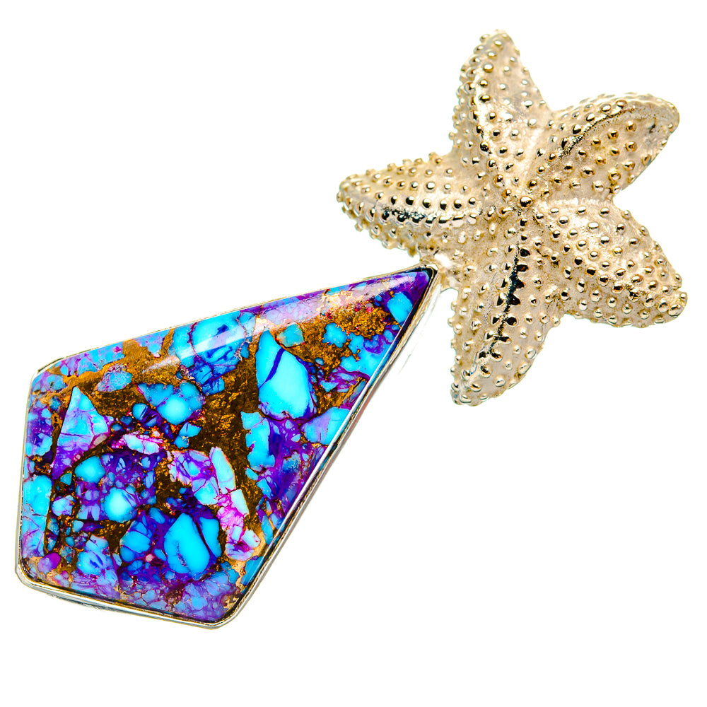 Purple Copper Composite Turquoise Pendants handcrafted by Ana Silver Co - PD32639 - Photo 2