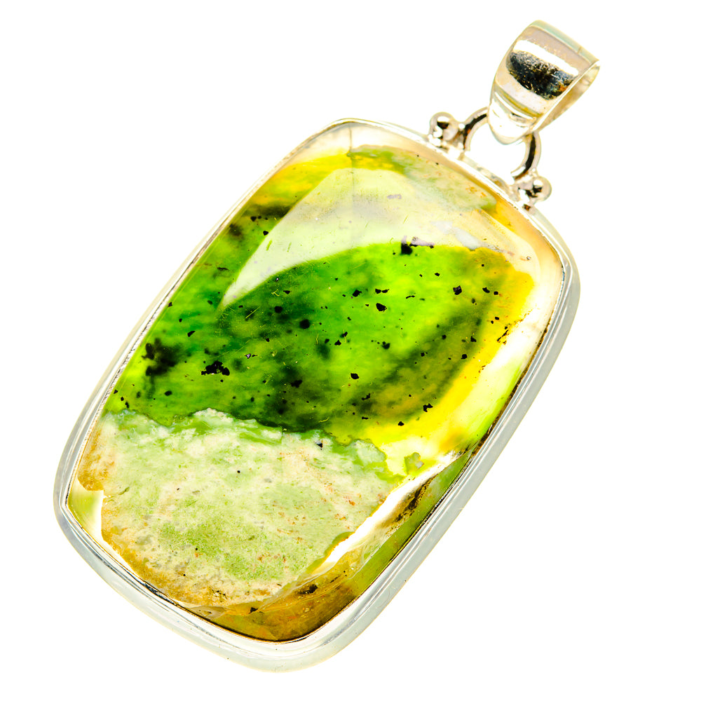Australian Green Opal Pendants handcrafted by Ana Silver Co - PD3264