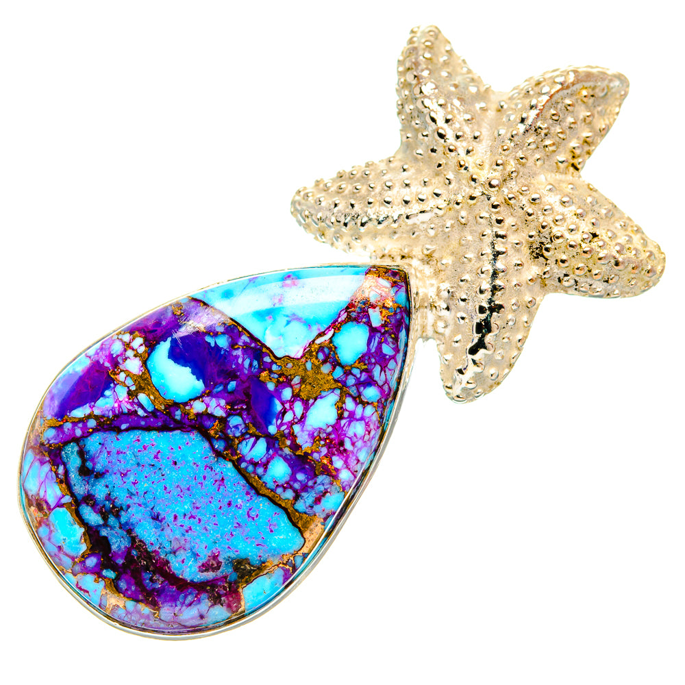 Purple Copper Composite Turquoise Pendants handcrafted by Ana Silver Co - PD32653 - Photo 2