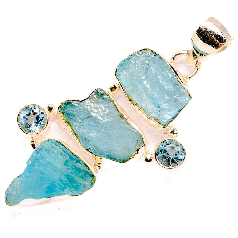 Aquamarine Pendants handcrafted by Ana Silver Co - PD32686 - Photo 2