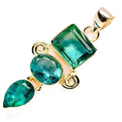 Green Fluorite Pendants handcrafted by Ana Silver Co - PD32687 - Photo 2