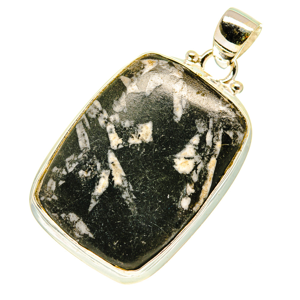 Chrysanthemum Stone Pendants handcrafted by Ana Silver Co - PD3269