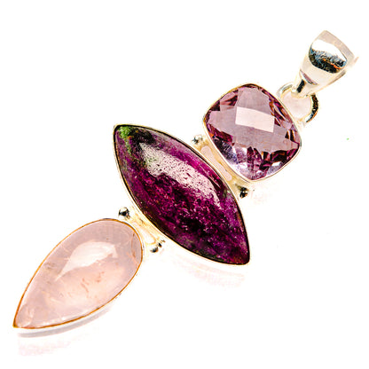 Ruby Fuchsite Pendants handcrafted by Ana Silver Co - PD32696 - Photo 2