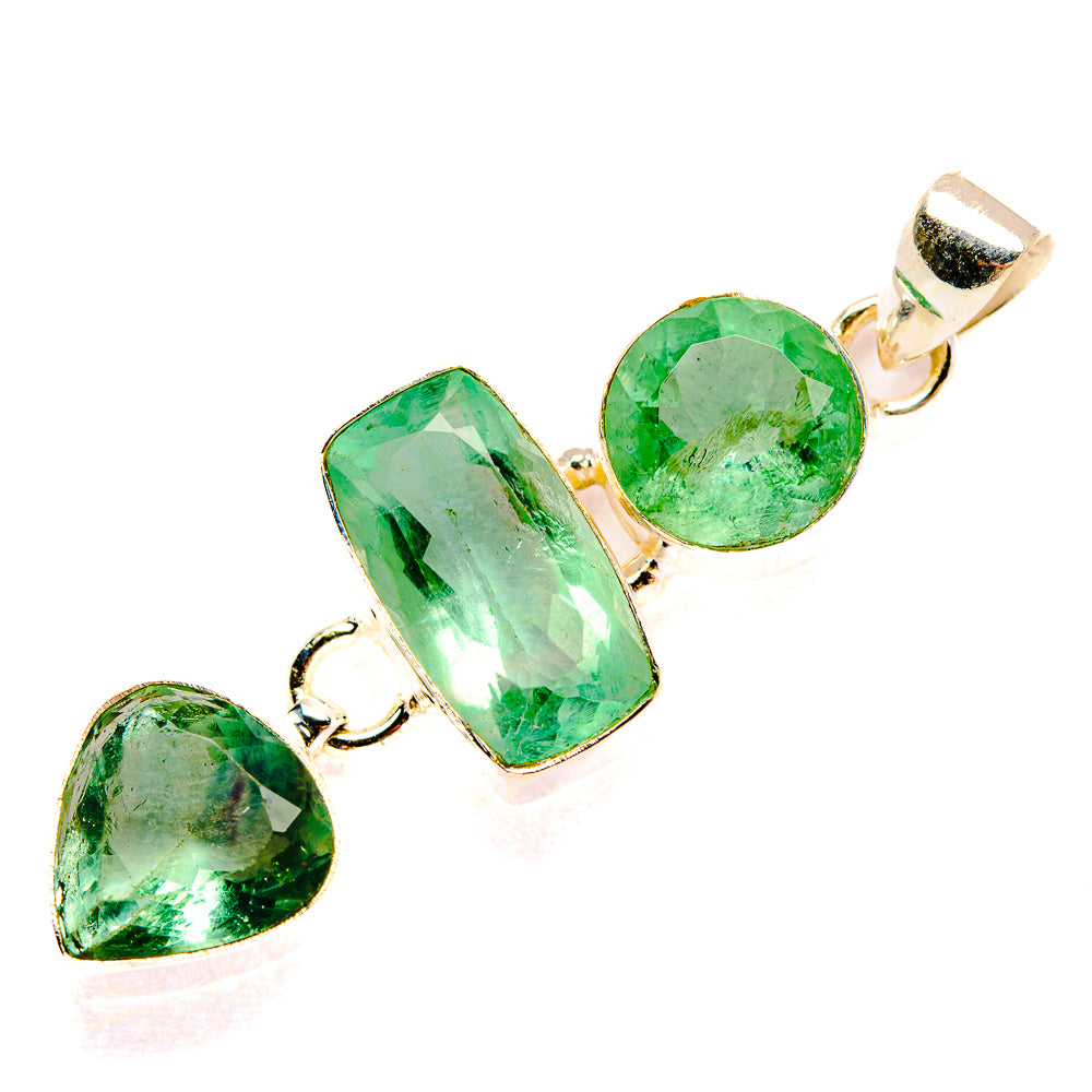 Prehnite Pendants handcrafted by Ana Silver Co - PD32703 - Photo 2