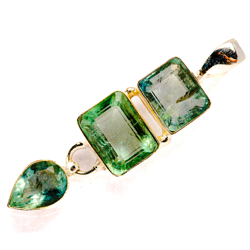 Green Fluorite Pendants handcrafted by Ana Silver Co - PD32704 - Photo 2