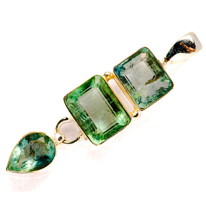 Green Fluorite Pendants handcrafted by Ana Silver Co - PD32704 - Photo 2