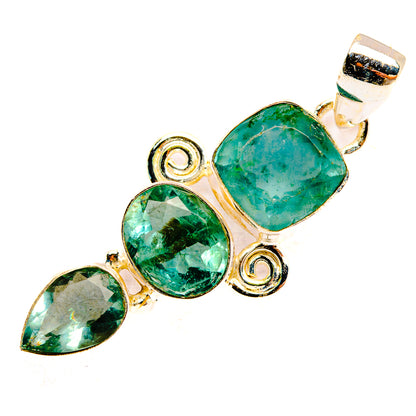 Green Fluorite Pendants handcrafted by Ana Silver Co - PD32707 - Photo 2