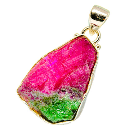 Ruby Zoisite Pendants handcrafted by Ana Silver Co - PD3271