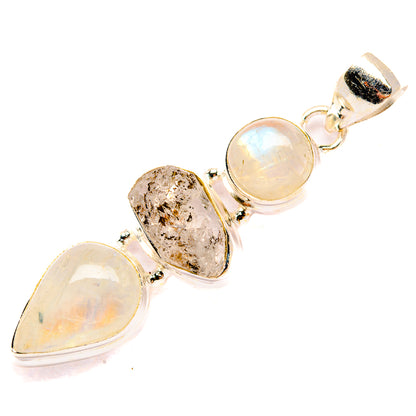 Rainbow Moonstone Pendants handcrafted by Ana Silver Co - PD32723 - Photo 2