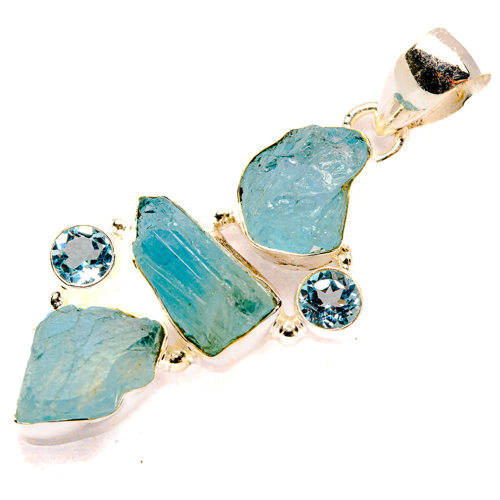 Aquamarine Pendants handcrafted by Ana Silver Co - PD32724 - Photo 2