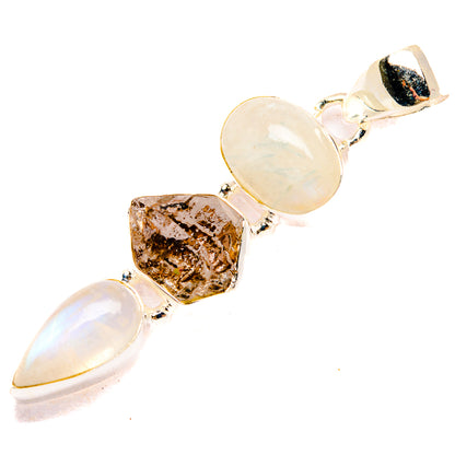 Rainbow Moonstone Pendants handcrafted by Ana Silver Co - PD32733 - Photo 2