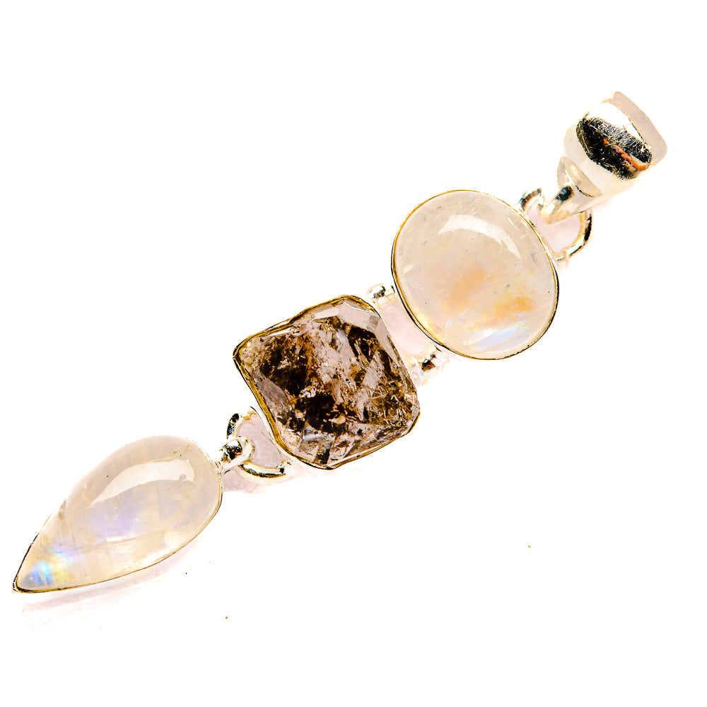 Rainbow Moonstone Pendants handcrafted by Ana Silver Co - PD32735 - Photo 2