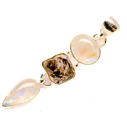 Rainbow Moonstone Pendants handcrafted by Ana Silver Co - PD32735 - Photo 2