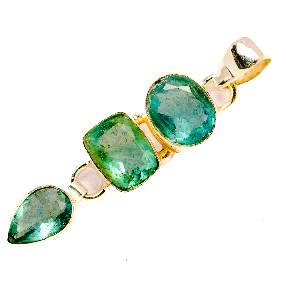 Green Fluorite Pendants handcrafted by Ana Silver Co - PD32737 - Photo 2