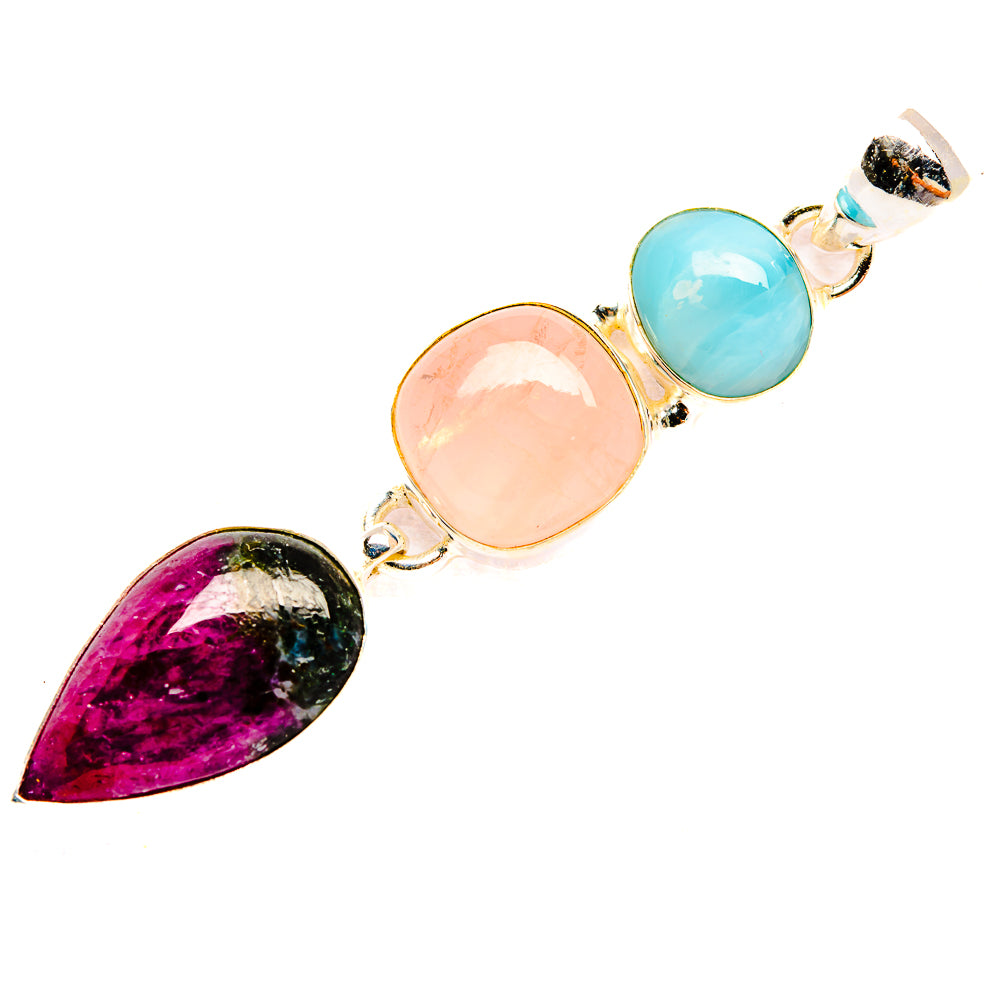 Russian Eudialyte Pendants handcrafted by Ana Silver Co - PD32739 - Photo 2