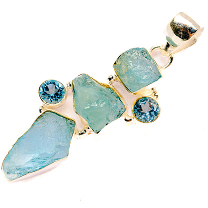 Aquamarine Pendants handcrafted by Ana Silver Co - PD32747 - Photo 2