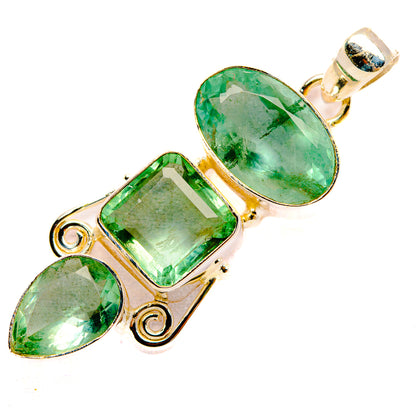 Green Fluorite Pendants handcrafted by Ana Silver Co - PD32749 - Photo 2