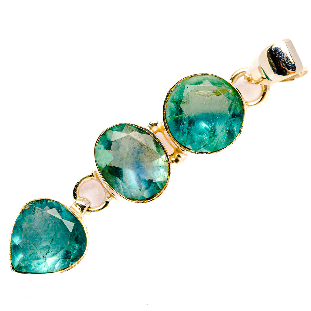 Green Fluorite Pendants handcrafted by Ana Silver Co - PD32755 - Photo 2