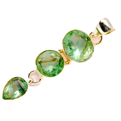 Green Fluorite Pendants handcrafted by Ana Silver Co - PD32758 - Photo 2