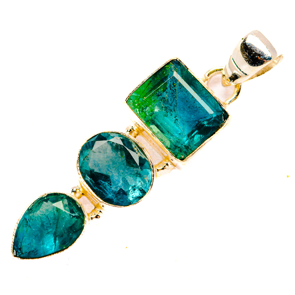 Green Fluorite Pendants handcrafted by Ana Silver Co - PD32761 - Photo 2