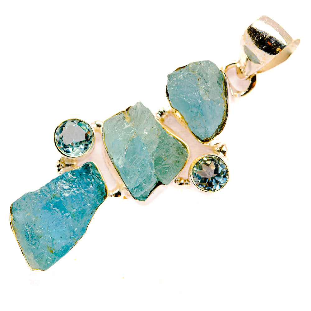 Aquamarine Pendants handcrafted by Ana Silver Co - PD32768 - Photo 2