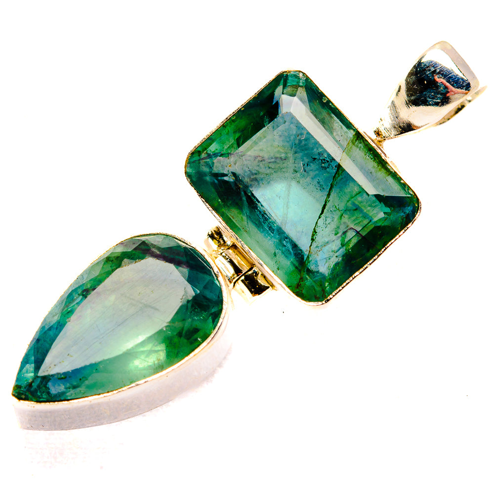 Green Fluorite Pendants handcrafted by Ana Silver Co - PD32774 - Photo 2